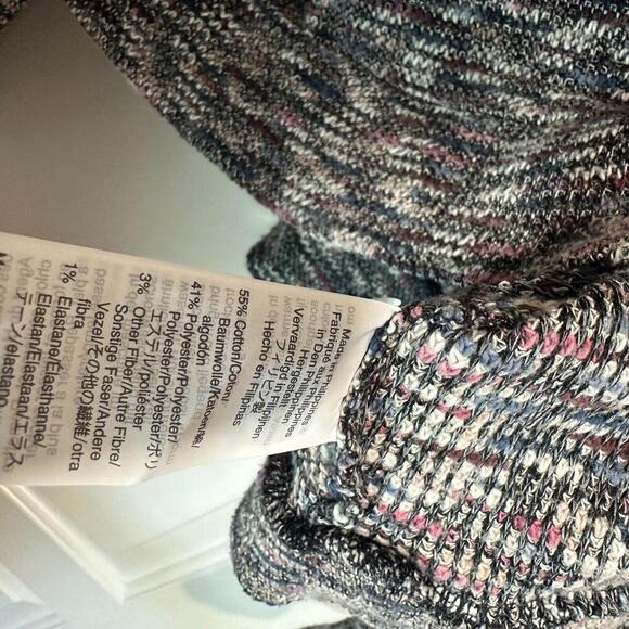 Madewell Multicolored Knit Top Puff Sleeve Thick Comfy Cotton‎ Blend Small - Picture 4 of 5